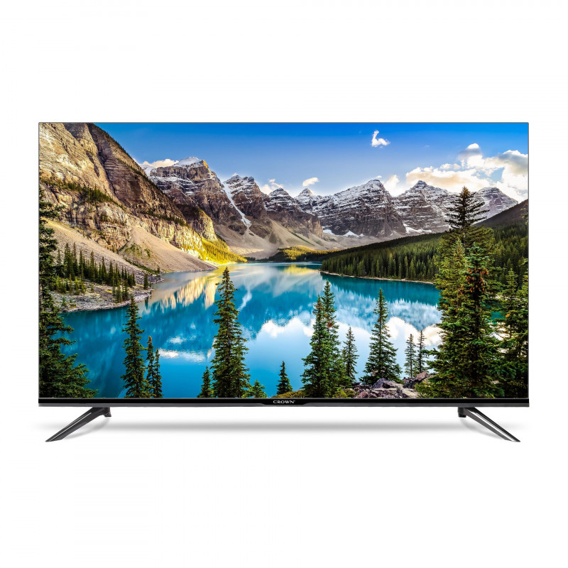 Телевизор Crown 43FB22AWS, 43 inch, 109 см, 1920x1080 FULL HD, Android, LED, Smart TV, Черен