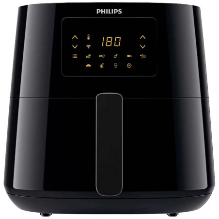 Фритюрник с горещ въздух Philips HD9280/70, 6.2L, 2000W, LED, 7 програми, 90% по-малко мазнини, Rapid Air, Черен