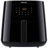 Фритюрник с горещ въздух Philips HD9280/70, 6.2L, 2000W, LED, 7 програми, 90% по-малко мазнини, Rapid Air, Черен