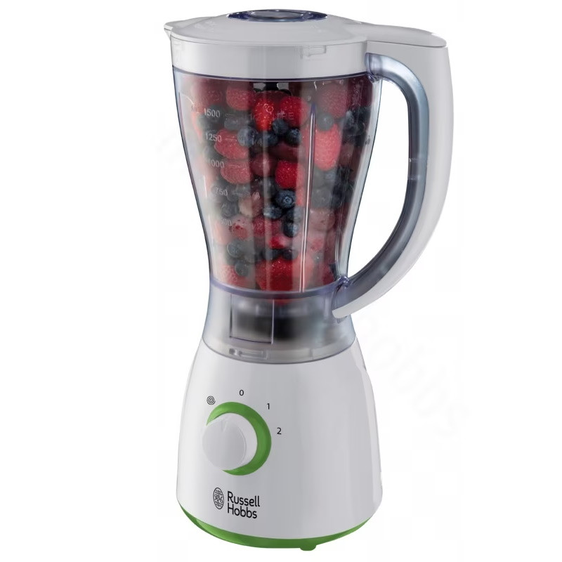 Блендер Russell Hobbs 22250-56, 600W, 1.5L, Функция Puls, 2 скорости, Неръждаема стомана, Бял