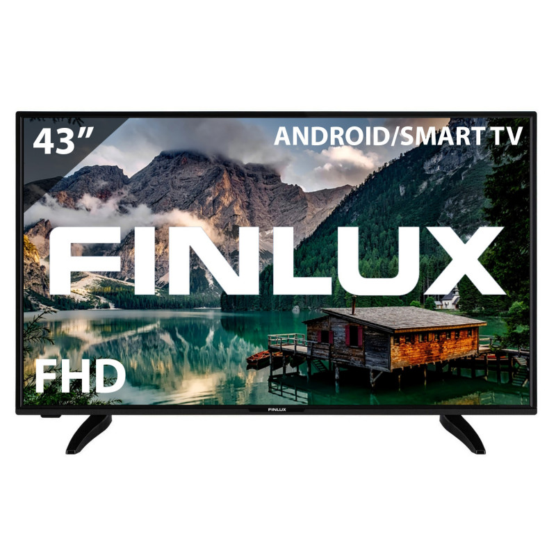 Телевизор Finlux 43-FFA-6230/F, ANDROID TV, 1920x1080 FULL HD, LED, 43 inch, 109 см, Черен