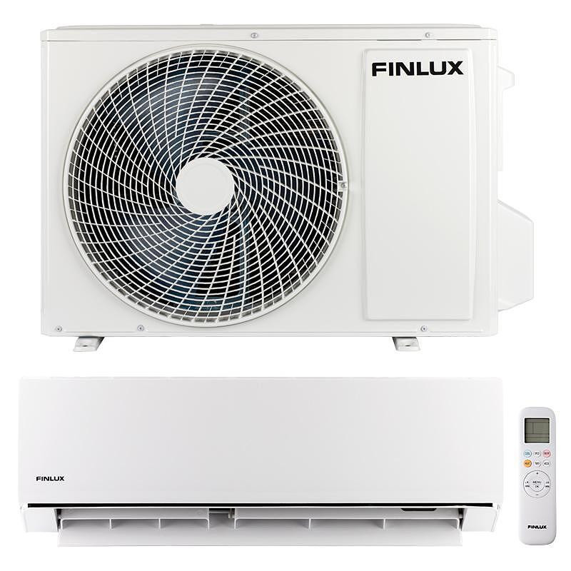 Инверторен климатик Finlux 12HEL85GOD, 12000 BTU охл/отопление, A+++, UV лампа, Wi-Fi, PM2.5 филтър, Бял