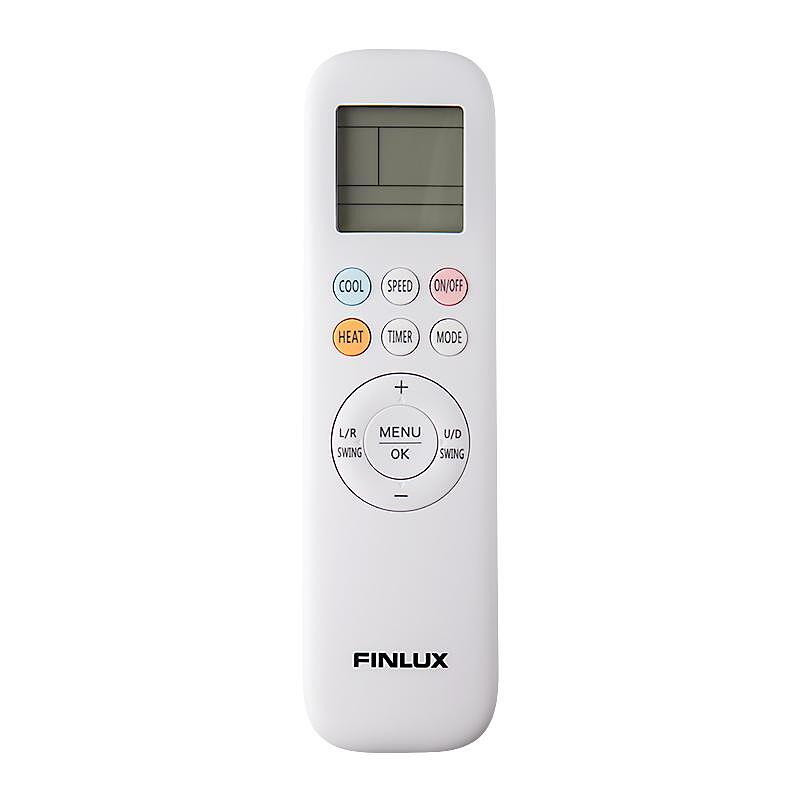 Инверторен климатик Finlux 12HEL85GOD, 12000 BTU охл/отопление, A+++, UV лампа, Wi-Fi, PM2.5 филтър, Бял