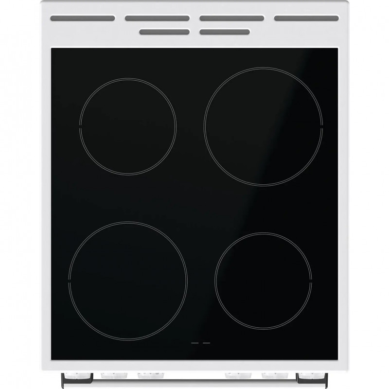 Готварска печка Gorenje GEC5A61WG, 70L, 4 котлона, 10 програми, 275C, AquaClean, SilverMatte, Бял