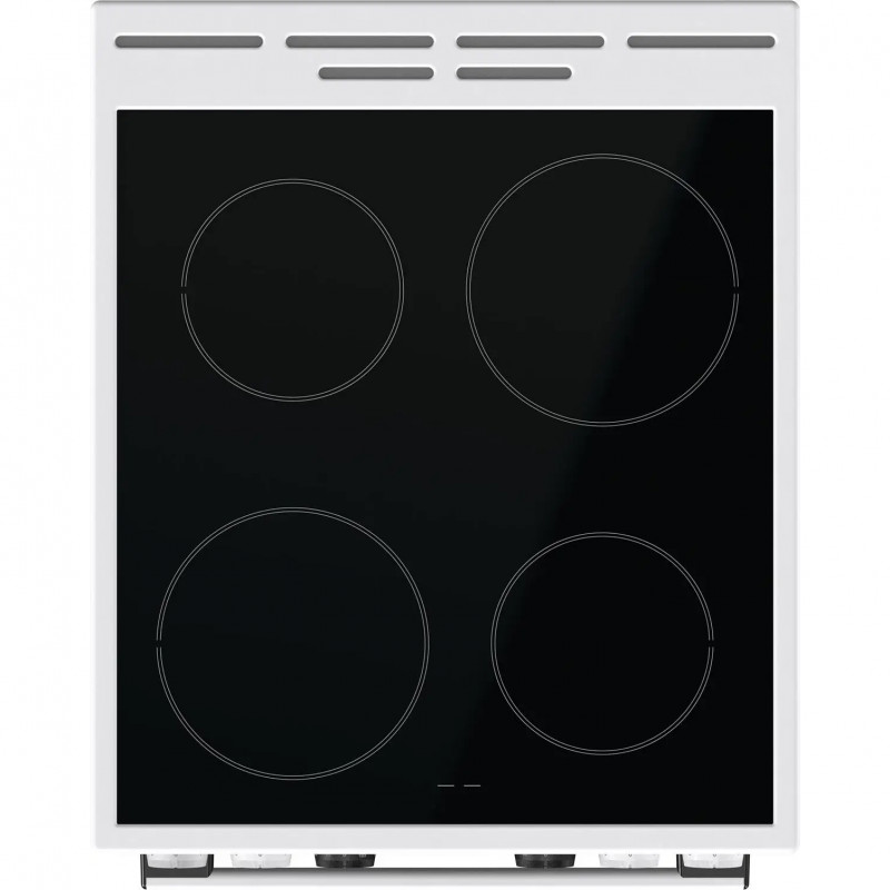 Готварска печка Gorenje GEC5C42WG, 70L, 4 котлона, 10 програми, 275C, LED дисплей, Клас А, Бял