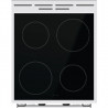 Готварска печка Gorenje GEC5C42WG, 70L, 4 котлона, 10 програми, 275C, LED дисплей, Клас А, Бял