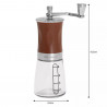 Механична мелничка за кафе Klausberg KB 7176, 8 чаши, Регулиране на големина, Стъкло, Кафяв