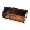 Кутия за хляб Klausberg KB 7269, 39 см, Без отпечатъци, Метална, Черен/сребрист