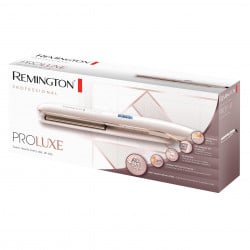 Преса за коса Remington PROluxe S9100, Керамични плочи Ultimate Glide, OPTIheat, 9 степени на температура, 230C, LCD, Бял