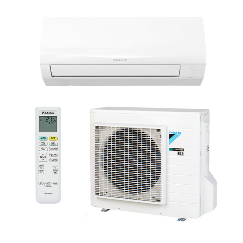 Инверторен климатик Daikin Sensira FTXF35E/RXF35E, 12000 BTU, A++ / А+, 24-часов таймер, Икономичен режим, Бял