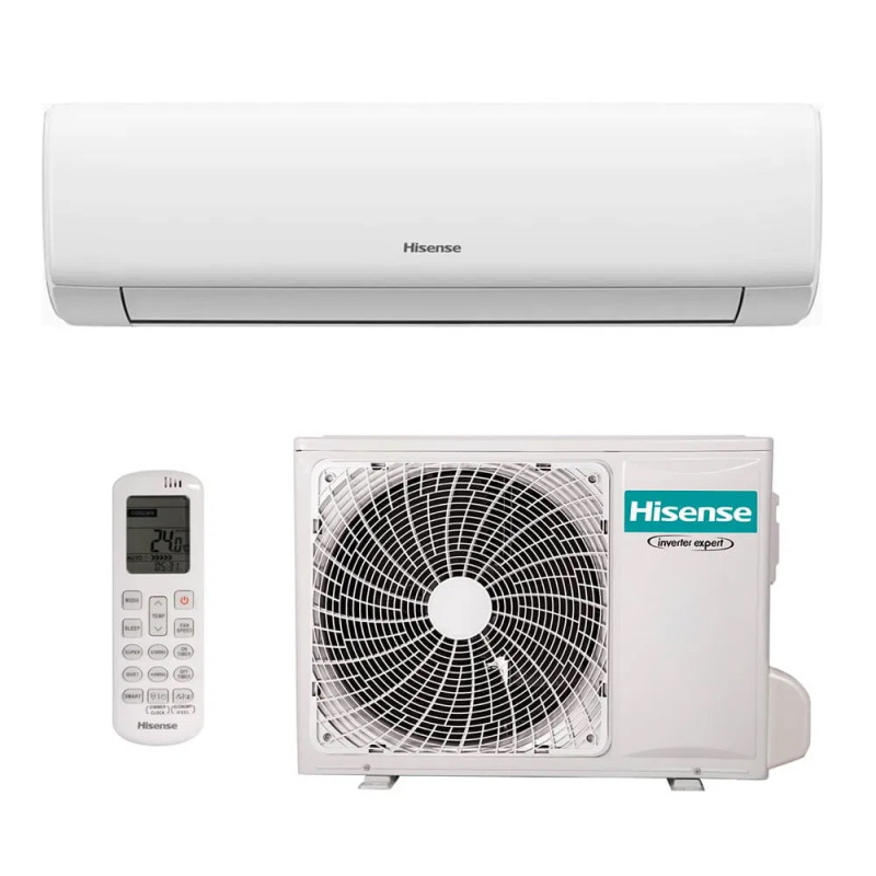 Инверторен климатик Hisense Wings PRO KB70BT1E, 24000 BTU, A++/А+++, До 38 m2, Hi-Nano, I Feel, Бял