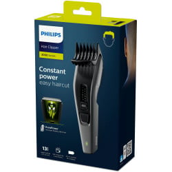 Машинка за подстригване Philips HC3525/15 Seria 3000, Остриета от неръждаема стомана, Автономия 45 минути, Присавка за брада, Сив