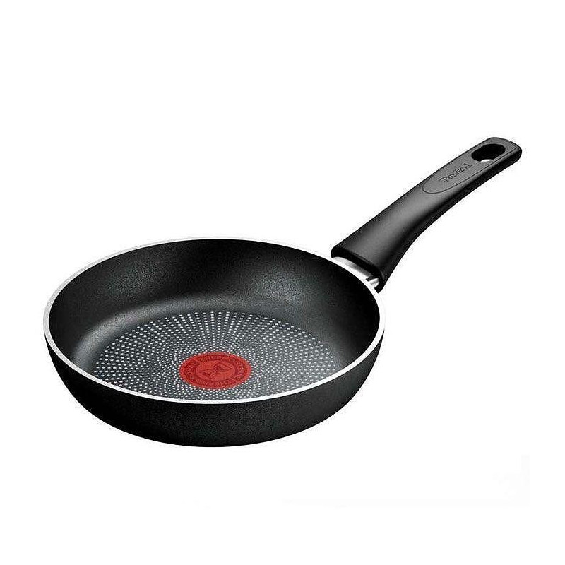 Тиган Tefal C2920453 Force, 24 см, Незалепващо покритие, Thermo-signal, Thermo-Fusion, Индукция, Черен