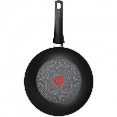 Уок Тиган Tefal C2921953 Force, 28 см, Незалепващо покритие, Thermo-Fusion, Индукция, Черен