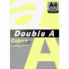 Цветна хартия Double A, A4, 25 листа, Жълт - неон