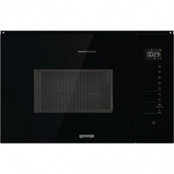 Вградена микровълнова фурна Gorenje BMI251SG3BG, 25 л, 1200 W, 5 нива, 15 програми, Грил, Размразяване, AquaClean, Черен