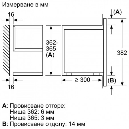 Микровълнова фурна за вграждане Bosch BEL7321B1, 21 литра, 900 W, 5 степени, TFT дисплей, 10 програми, EasyClean, LED осветление, Черен