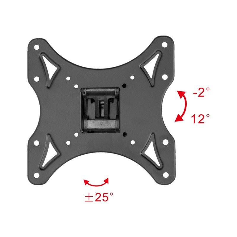 Стойка за телевизор X-TREMER 1040TS, За стена, 10" до 40", Макс 25 Kg, Vesa 200x200, Черен