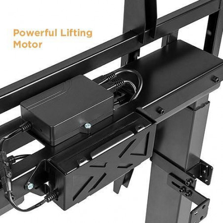 Стойка за телевизор Crown WM120K100 MOTO, 55-100", Статив, Дистанционно управление, До 120 кг, Черен