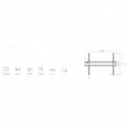 Стойка за телевизор Crown WM45K3780ST / KL31-46T, 37-80", До 45 кг, Черен