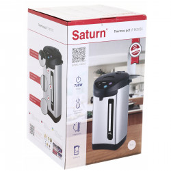 Електрически термос Saturn ST-EK0035, 750W, 4 л, Защита от прегряване, Инокс