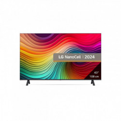 Телевизор LG 43NANO81T3A, 4K UltraHD 3840 x 2160, 43'', Клас G, Smart TV, LED, Web Os, AI Processor a5 Gen7, Черен