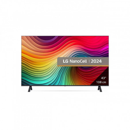 Телевизор LG 43NANO81T3A, 4K UltraHD 3840 x 2160, 43'', Клас G, Smart TV, LED, Web Os, AI Processor a5 Gen7, Черен