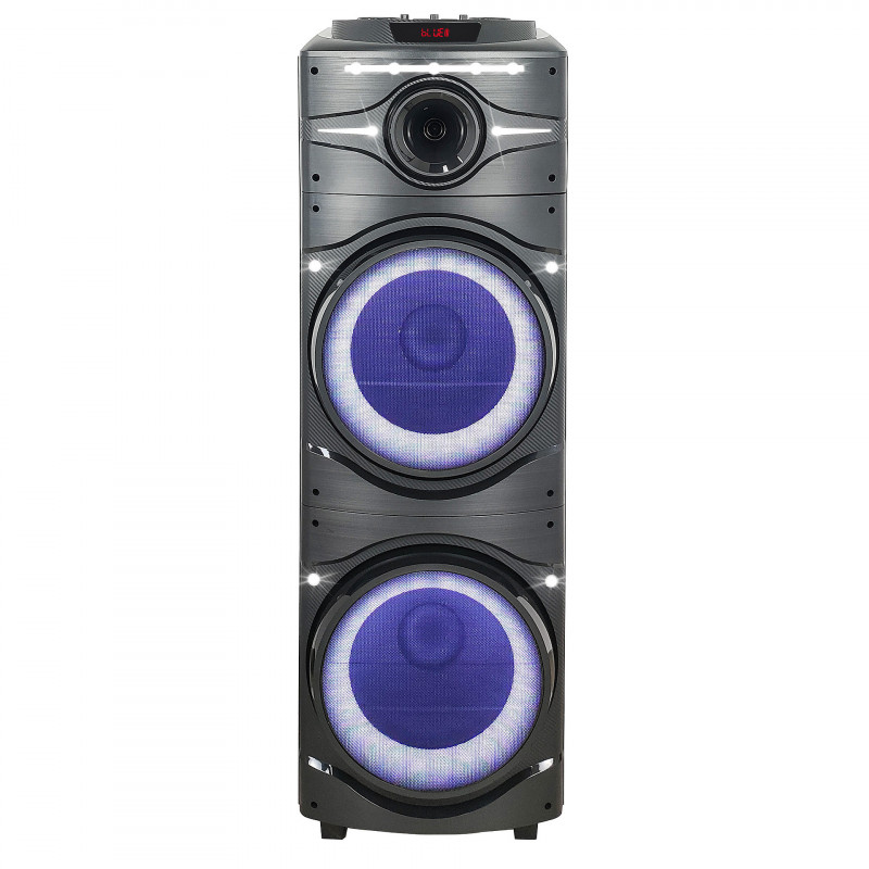 Аудио система Finlux FBS-100BLAST, 100W, LCD, Дистанционно, AUX, Bluetooth, Караоке, Черен