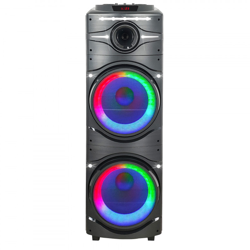 Аудио система Finlux FBS-100BLAST, 100W, LCD, Дистанционно, AUX, Bluetooth, Караоке, Черен