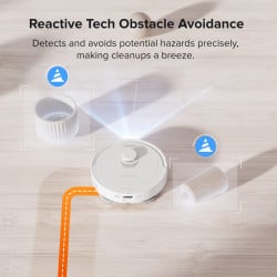 Прахосмукачка робот Roborock Q Revo QR02-00, 5500 Pa, 5200 mAh, 60W, 3D Картографиране, LiDar, Станция за зареждане, Автономия до 3 часа, Бял