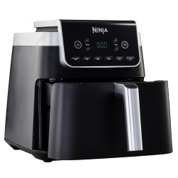 Фритюрник с горещ въздух Ninja Max Pro AF180EU, 2000W, 6.2 л, 1.2 кг, 40-240C, 6 програми, Черен