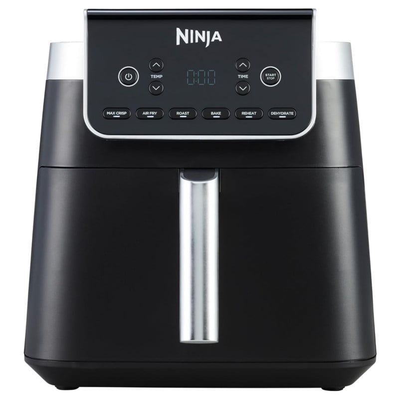 Фритюрник с горещ въздух Ninja Max Pro AF180EU, 2000W, 6.2 л, 1.2 кг, 40-240C, 6 програми, Черен