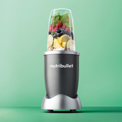 Блендер Nutribullet NB606DG, 600W, 20000 об/мин, 700мл/500мл, 6 остриета, Разбиване на лед, Сив