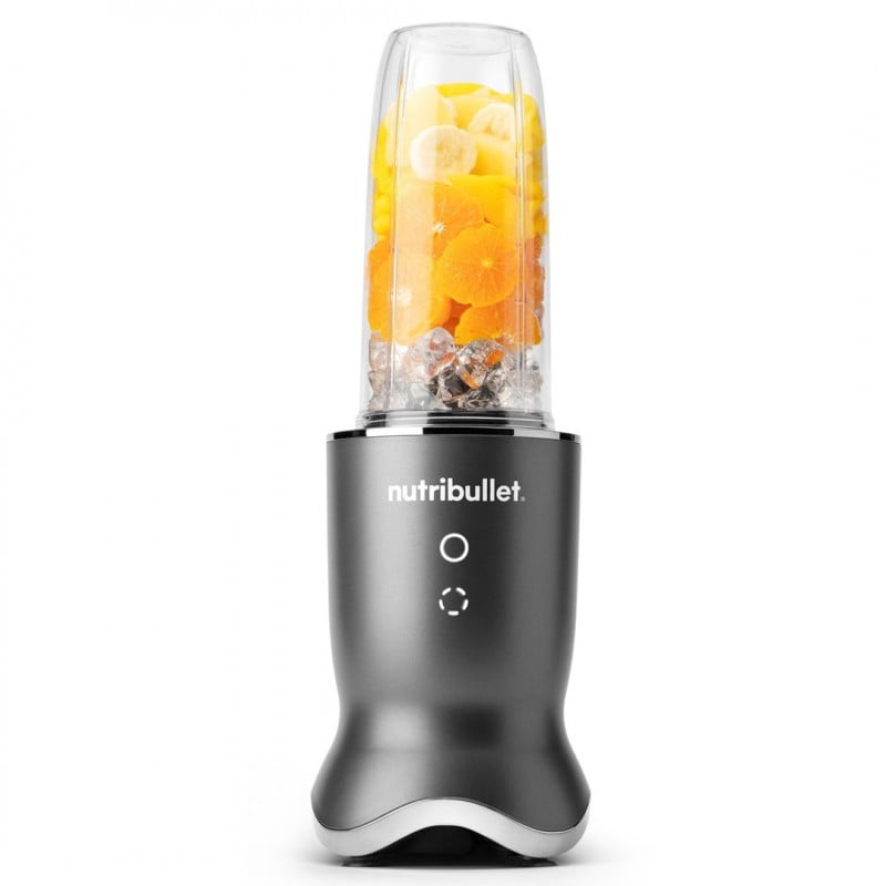 Блендер Nutribullet NB1206DGCC, 1200W, 900 мл, 1 скорост + Pulse, Сензорни бутони, Без BPA, Тъмносив/сребрист