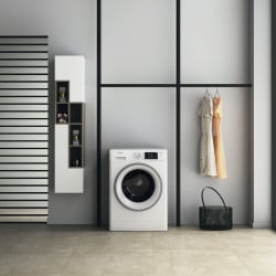 Пералня със сушилня Whirlpool FFWDD 1076258 SV EE, Инверторен мотор, 16 програми, 1600 об/мин, 10 кг, Клас E, LCD дисплей, Таймер, Бял