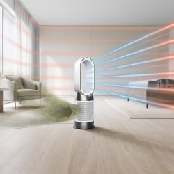 Пречиствател на въздух 3в1 Dyson Purifier Hot+Cool HP10 Gen1, Охладител, Отоплител, До 30 м3, 40W, HEPA, Осцилация, 10 скорости, Таймер, Бял