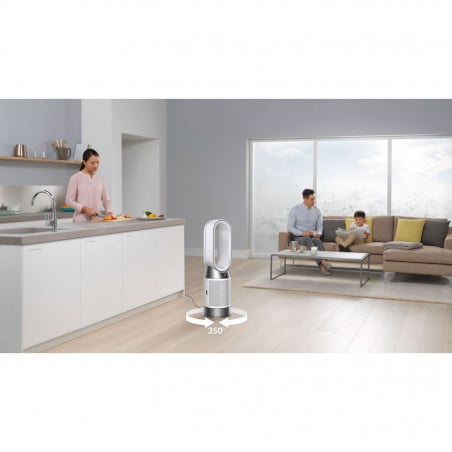 Пречиствател на въздух 3в1 Dyson Purifier Hot+Cool HP10 Gen1, Охладител, Отоплител, До 30 м3, 40W, HEPA, Осцилация, 10 скорости, Таймер, Бял