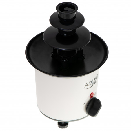 Шоколадов фонтан Adler AD 4487, 30W, 200ml, 80C, Светлинен Индикатор, Бял