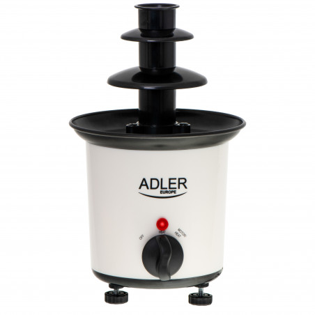 Шоколадов фонтан Adler AD 4487, 30W, 200ml, 80C, Светлинен Индикатор, Бял