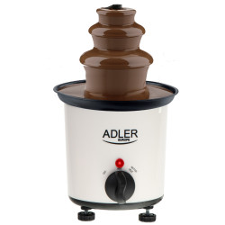 Шоколадов фонтан Adler AD 4487, 30W, 200ml, 80C, Светлинен Индикатор, Бял