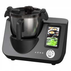 Кухненски робот 20в1 AENO CR1S GastroLab, 1000W, Wi-Fi, 8 програми, 12 степени, 3.5l, Touch screen, Таймер, Черен