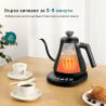 Електрическа кана Cosori CO108-NK-EUR, 1200W, 0.8l, Извито гърло, Strix control, 5 настройки, Черен