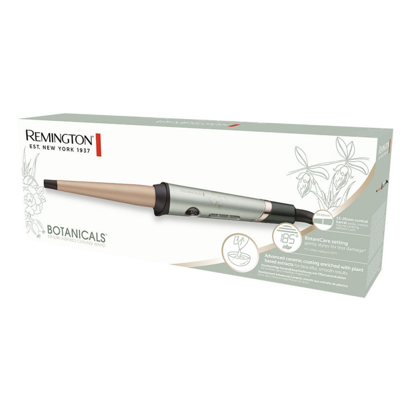 Маша Remington Botanicals CI5860, 210 градуса, Керамично покритие, LCD дисплей, BotaniCare, Мента