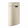 Кош за смет Brabantia Touch Bin New 1005543, 40 л, Плавно и безшумно отваряне, Голям отвор, Бежов