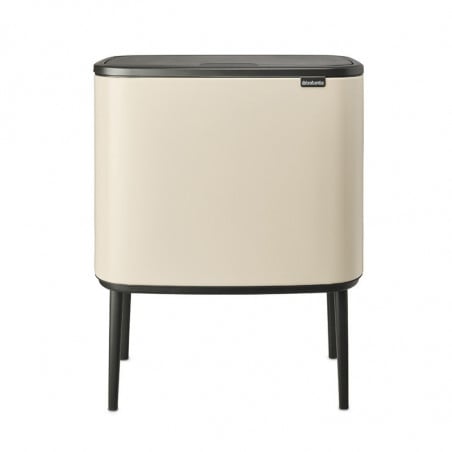 Кош за смет Brabantia Bo Touch 1005550, 3х11 л, Плавно и безшумно отваряне, Голям отвор, Бежов