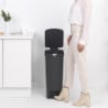 Кош за смет с педал Brabantia StepUp 1005557, 40 л, Екологични материали, Голям отвор, Тъмносив