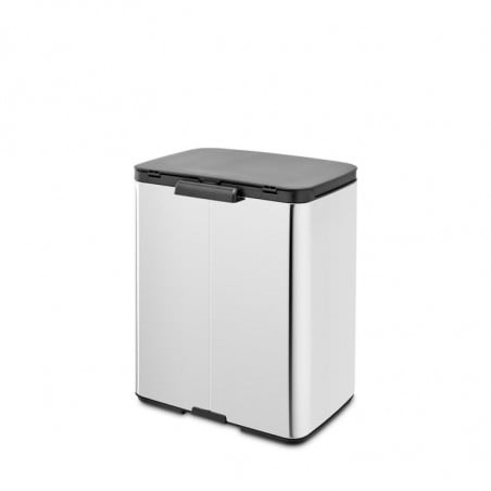 Кош за смет Brabantia Bo Small 1006636, 12 л, Безшумно и плавно отваряне, Инокс