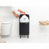 Кош за боклук Brabantia Bo Small Hi 1006645, 7 л, Повдигнат, Плавно и безшумно отваряне, Черен мат