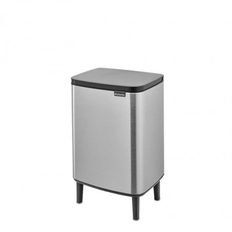 Кош за боклук Brabantia Bo Small Hi 1006650, 12 л, Плавно и безшумно отваряне, Инокс