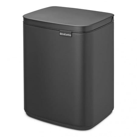 Кош за смет Brabantia Bo Small 1006622, 4 л, Плавно и безшумно отваряне, Черен мат